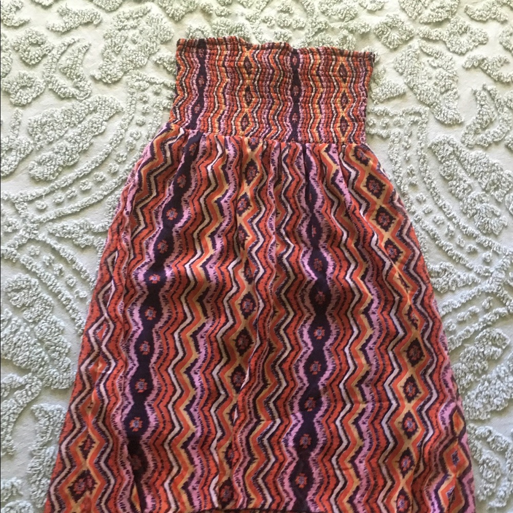 Strapless Sheer Summer Dress Sz L